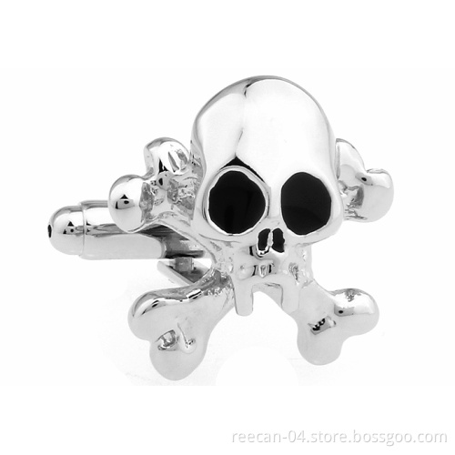 Dangerous Goods Skull Cufflink